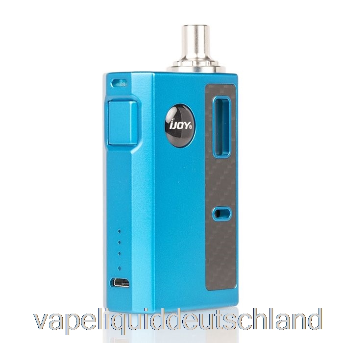Ijoy Mercury 12w AIO Pod System Blue Carbon Vape Liquid
